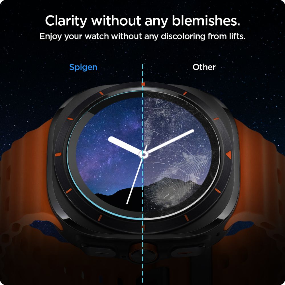 VERRE TREMPE SPIGEN GLAS.TR "EZ-FIT" 2-PACK GALAXY WATCH ULTRA (47 MM) TRANSPARENT