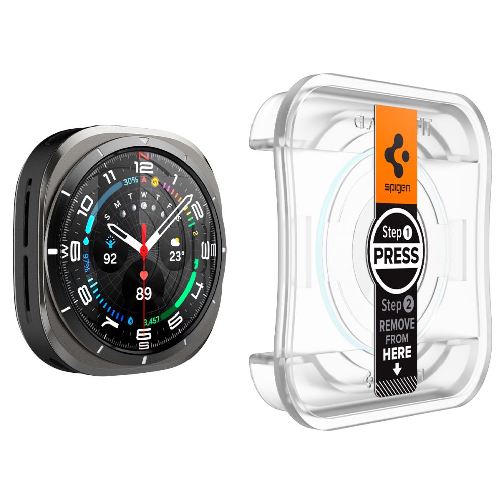 VERRE TREMPE SPIGEN GLAS.TR "EZ-FIT" 2-PACK GALAXY WATCH ULTRA (47 MM) TRANSPARENT