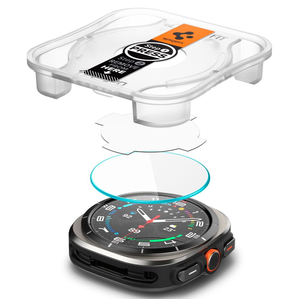 VERRE TREMPE SPIGEN GLAS.TR "EZ-FIT" 2-PACK GALAXY WATCH ULTRA (47 MM) TRANSPARENT