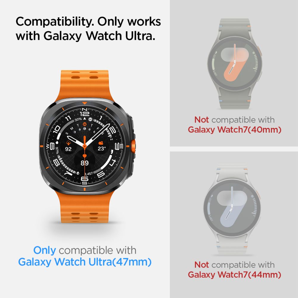 VERRE TREMPE SPIGEN GLAS.TR "EZ-FIT" 2-PACK GALAXY WATCH ULTRA (47 MM) TRANSPARENT