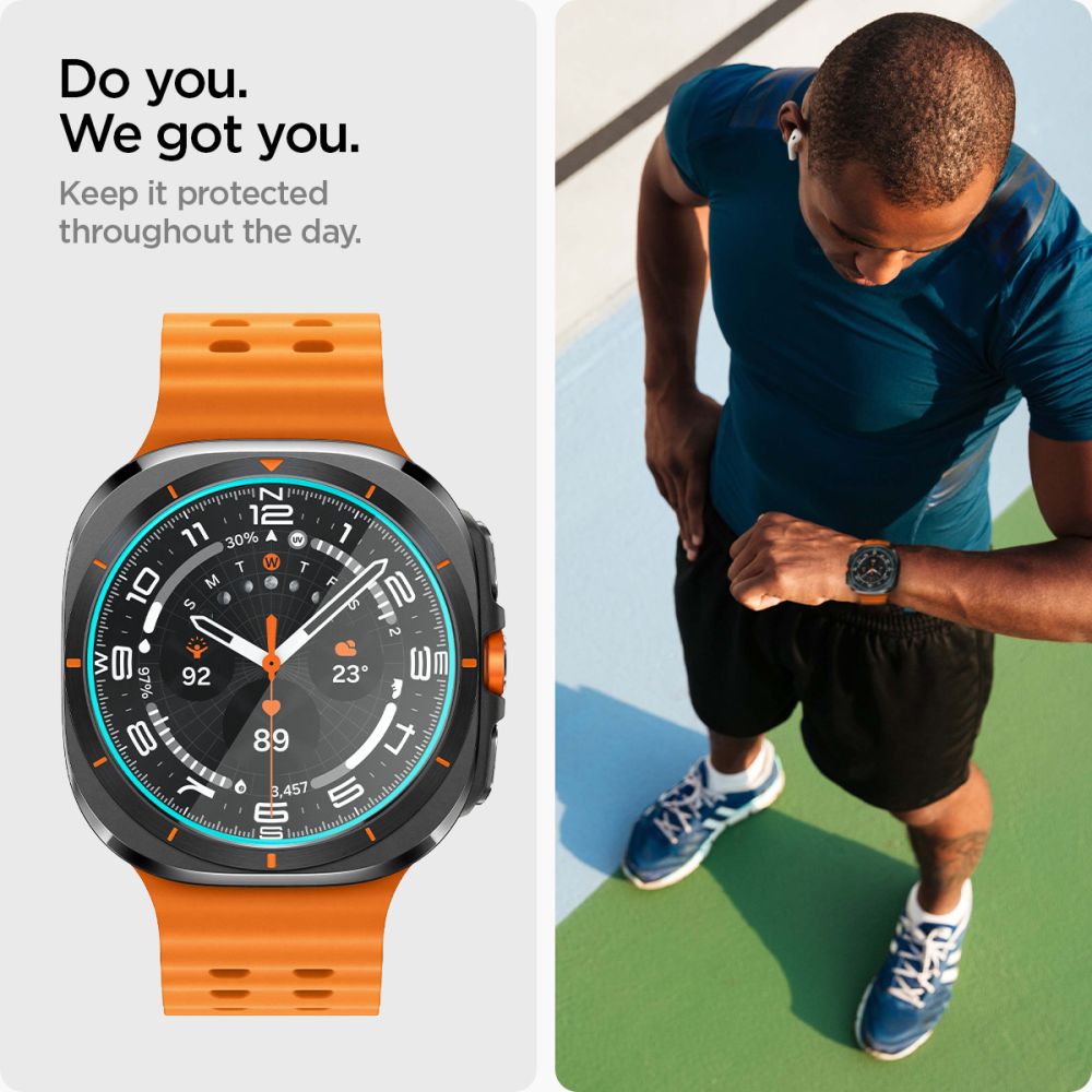 VERRE TREMPE SPIGEN GLAS.TR "EZ-FIT" 2-PACK GALAXY WATCH ULTRA (47 MM) TRANSPARENT