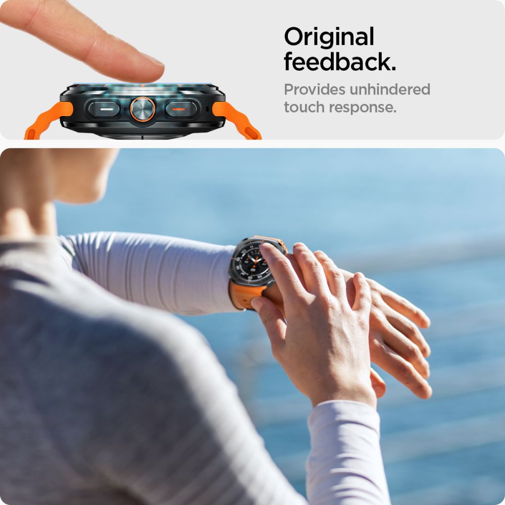 VERRE TREMPE SPIGEN GLAS.TR "EZ-FIT" 2-PACK GALAXY WATCH ULTRA (47 MM) TRANSPARENT