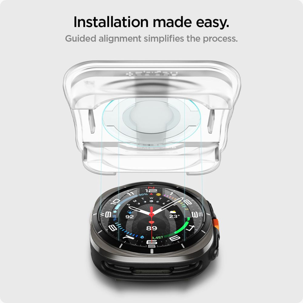 VERRE TREMPE SPIGEN GLAS.TR "EZ-FIT" 2-PACK GALAXY WATCH ULTRA (47 MM) TRANSPARENT