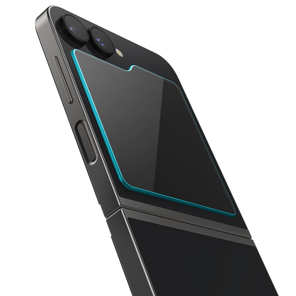 2X VERRE TEMPERÉ POUR SAMSUNG GALAXY Z FLIP 6 SPIGEN GLAS.TR "EZ FIT" 2-PACK TRANSPARENT