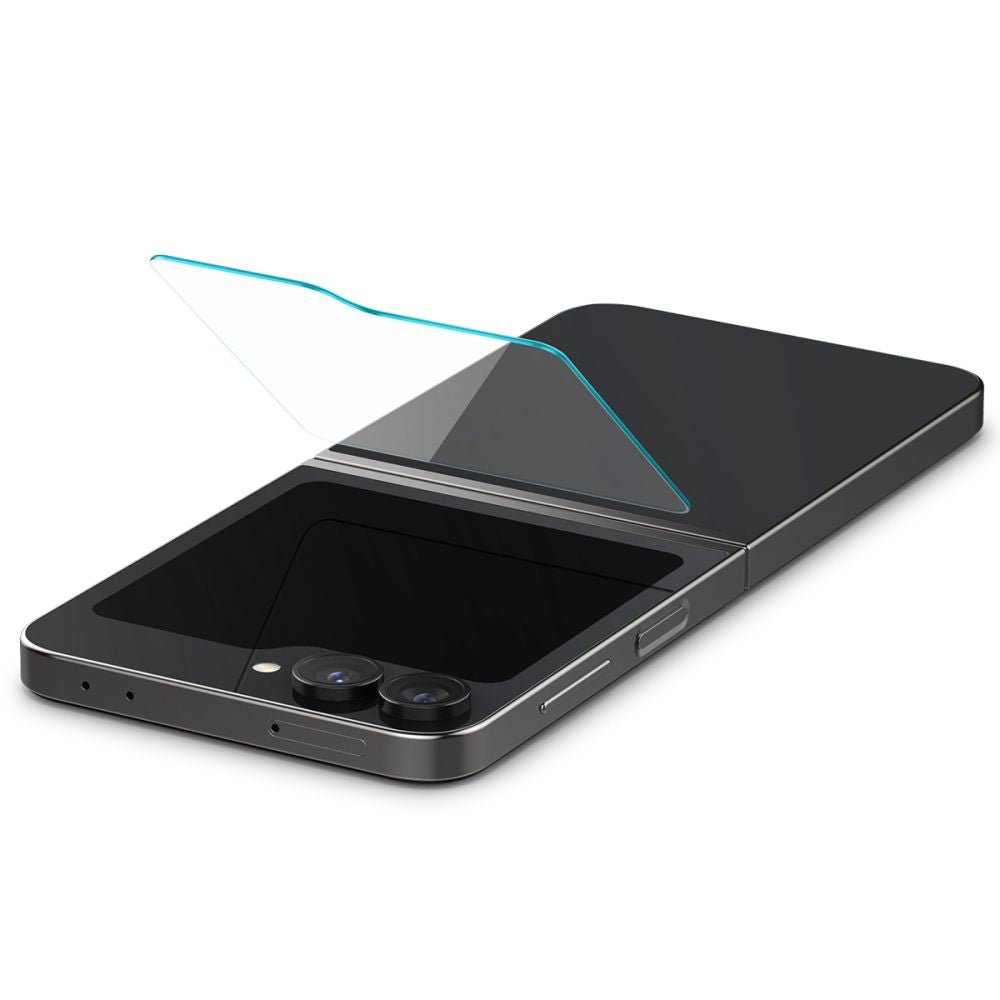 2X VERRE TEMPERÉ POUR SAMSUNG GALAXY Z FLIP 6 SPIGEN GLAS.TR "EZ FIT" 2-PACK TRANSPARENT