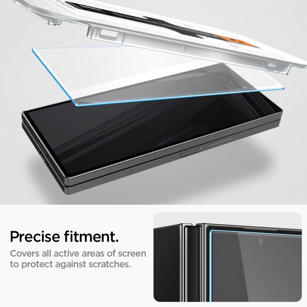 2X VERRE TEMPERÉ POUR SAMSUNG GALAXY Z FOLD 6 SPIGEN GLAS.TR "EZ FIT" 2-PACK TRANSPARENT