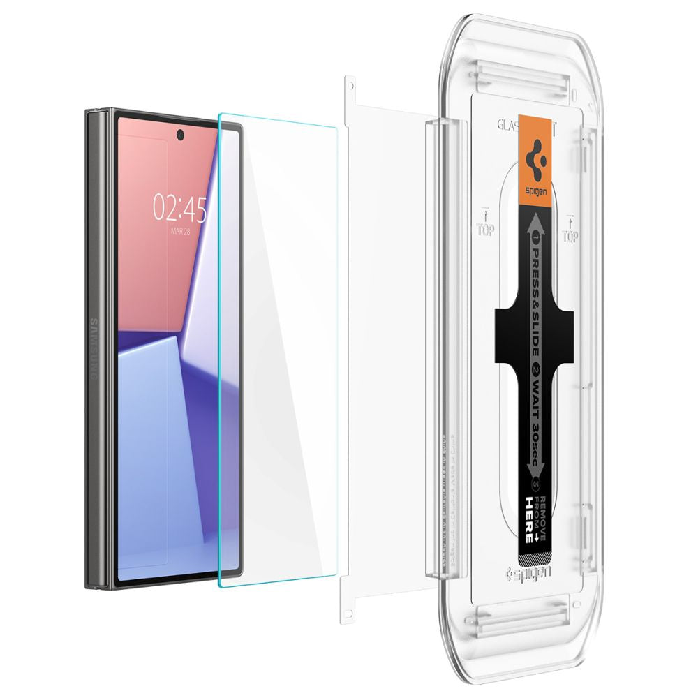 2X VERRE TEMPERÉ POUR SAMSUNG GALAXY Z FOLD 6 SPIGEN GLAS.TR "EZ FIT" 2-PACK TRANSPARENT