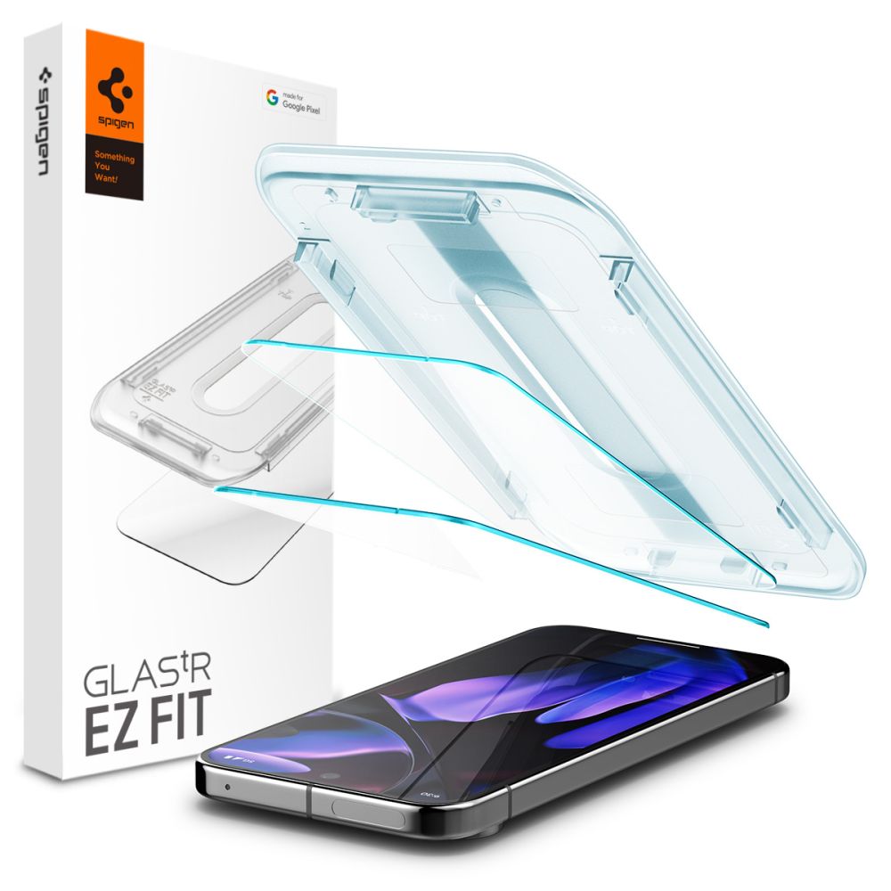 VERRE TREMPE SPIGEN GLAS.TR "EZ FIT" 2-PACK GOOGLE PIXEL 9 / 9 PRO TRANSPARENT