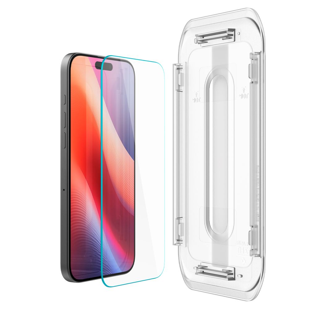 2X VERRE TEMPERÉ SPIGEN GLAS.TR "EZ FIT" 2-PACK IPHONE 16 PRO TRANSPARENT