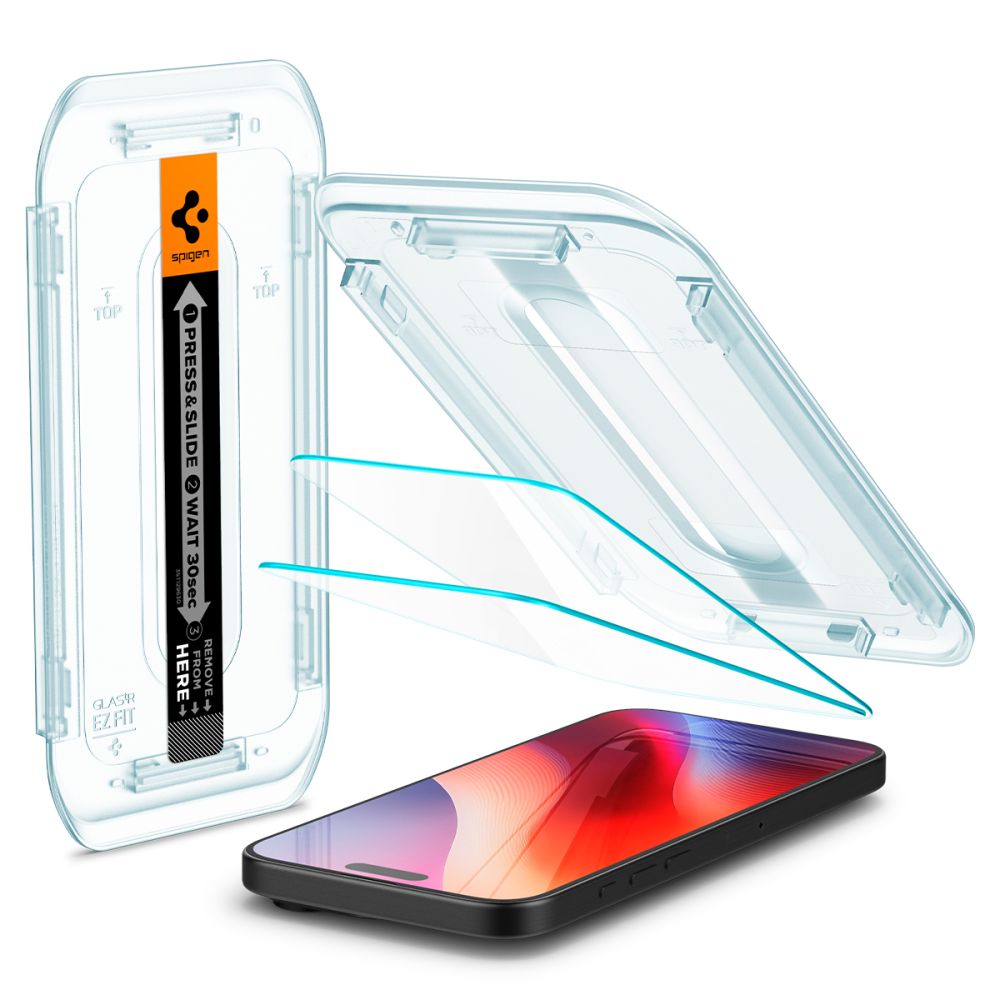 VERRE TREMPE SPIGEN GLAS.TR "EZ FIT" 2-PACK IPHONE 16 PRO MAX TRANSPARENT