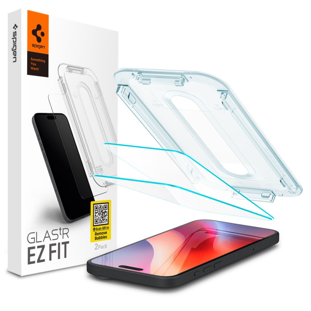 VERRE TREMPE SPIGEN GLAS.TR "EZ FIT" 2-PACK IPHONE 16 PRO MAX TRANSPARENT