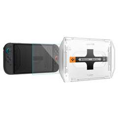 VERRE TREMPE SPIGEN GLAS.TR "EZ FIT" 2-PACK NINTENDO SWITCH 2 TRANSPARENT
