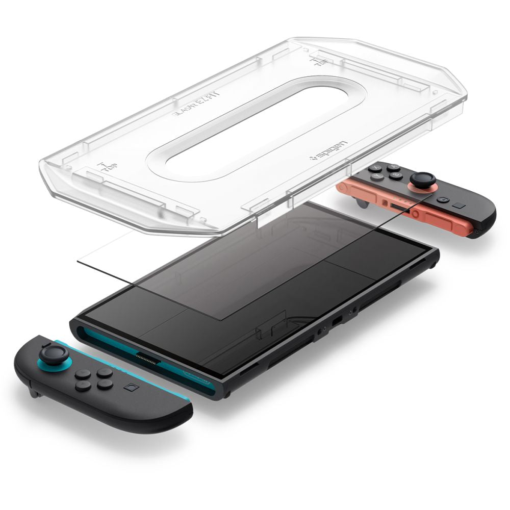 VERRE TREMPE SPIGEN GLAS.TR "EZ FIT" 2-PACK NINTENDO SWITCH 2 TRANSPARENT