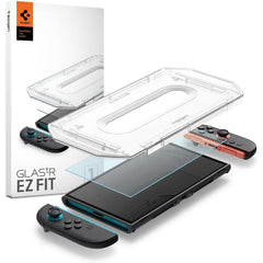 VERRE TREMPE SPIGEN GLAS.TR "EZ FIT" 2-PACK NINTENDO SWITCH 2 TRANSPARENT