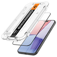 VERRE TREMPE SPIGEN GLAS.TR "EZ FIT" FC IPHONE 15 NOIR