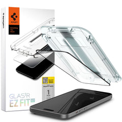 VERRE TREMPE SPIGEN GLAS.TR "EZ FIT" FC IPHONE 15 NOIR