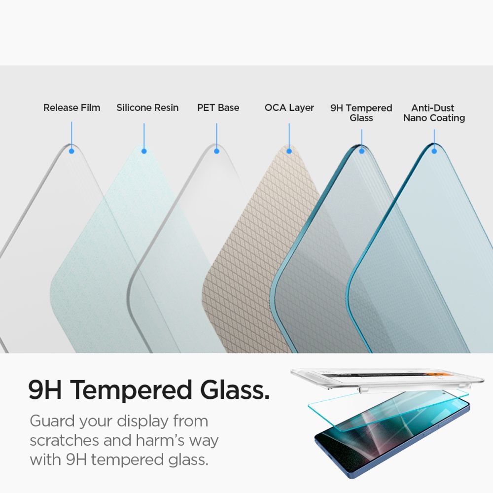 VERRE TREMPE SPIGEN GLAS.TR "EZ FIT" HD 2-PACK GALAXY S25 ULTRA CLARITY