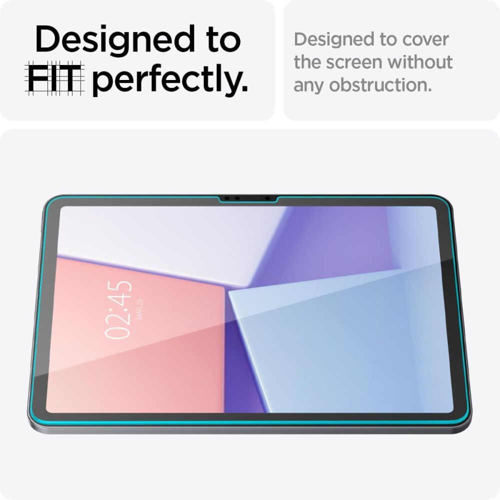 VERRE TREMPE POUR IPAD AIR 13 2024 SPIGEN GLAS.TR "EZ FIT" TRANSPARENT
