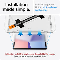 VERRE TREMPE POUR IPAD AIR 13 2024 SPIGEN GLAS.TR "EZ FIT" TRANSPARENT