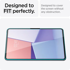 VERRE TREMPE POUR IPAD PRO 11 5 / 2024 SPIGEN GLAS.TR "EZ FIT" TRANSPARENT