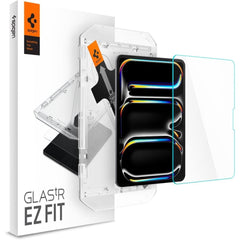 VERRE TREMPE POUR IPAD PRO 11 5 / 2024 SPIGEN GLAS.TR "EZ FIT" TRANSPARENT