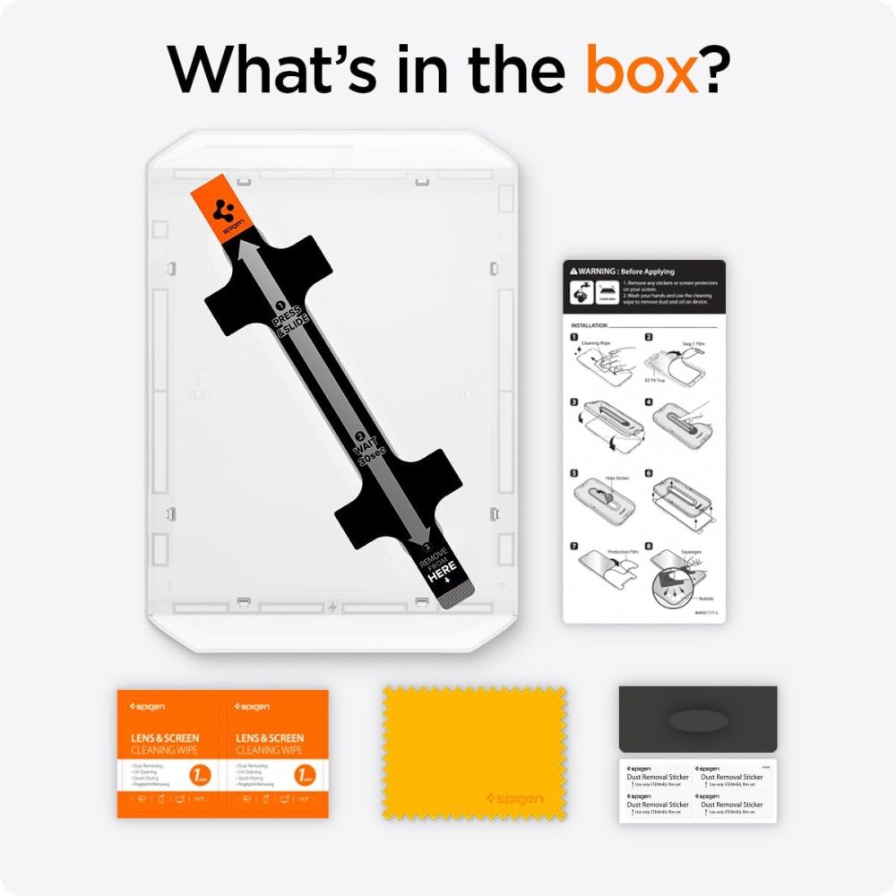 VERRE TREMPE POUR IPAD PRO 13 7 / 2024 SPIGEN GLAS.TR "EZ FIT" TRANSPARENT