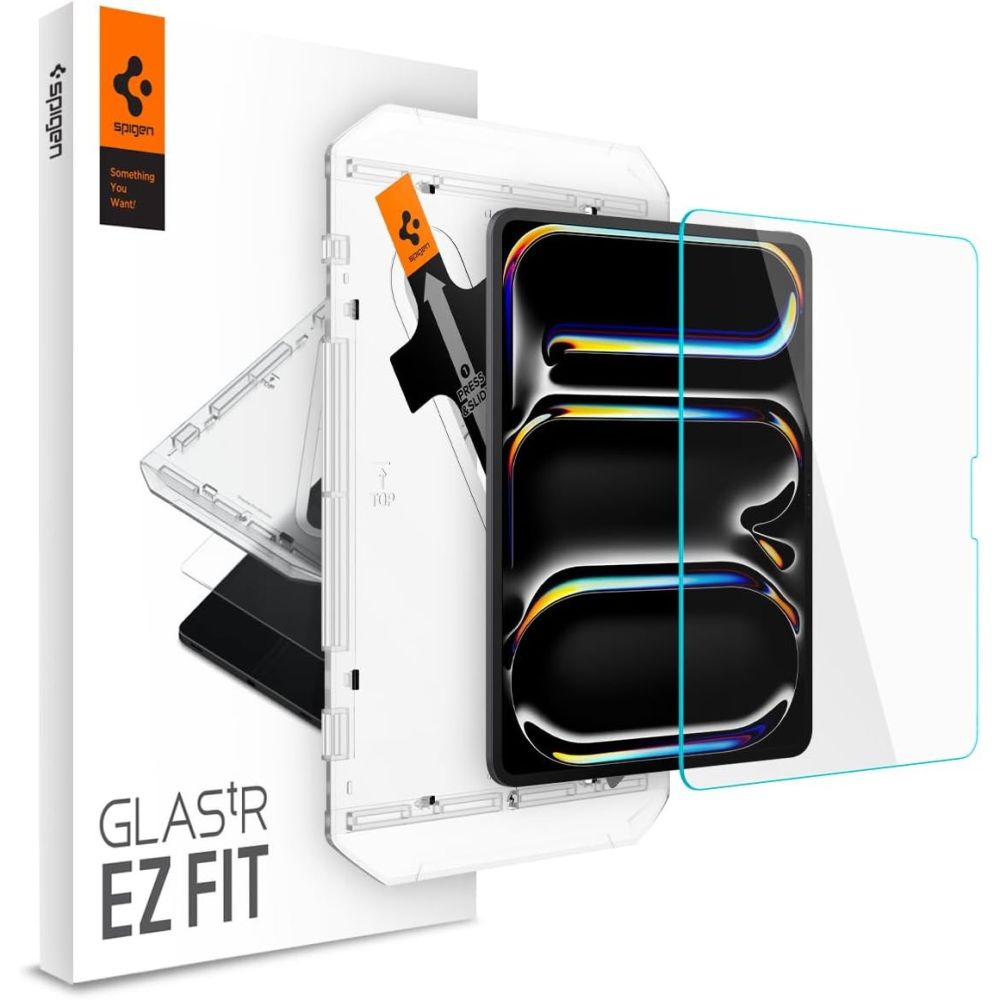 VERRE TREMPE POUR IPAD PRO 13 7 / 2024 SPIGEN GLAS.TR "EZ FIT" TRANSPARENT