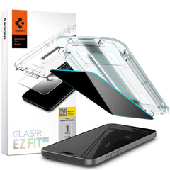 VERRE TREMPE SPIGEN GLAS.TR "EZ FIT" IPHONE 15 PRIVACY