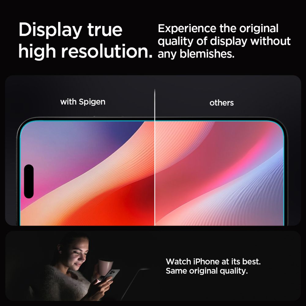VERRE TREMPE SPIGEN GLAS.TR "EZ FIT" IPHONE 16 PRO MAX TRANSPARENT