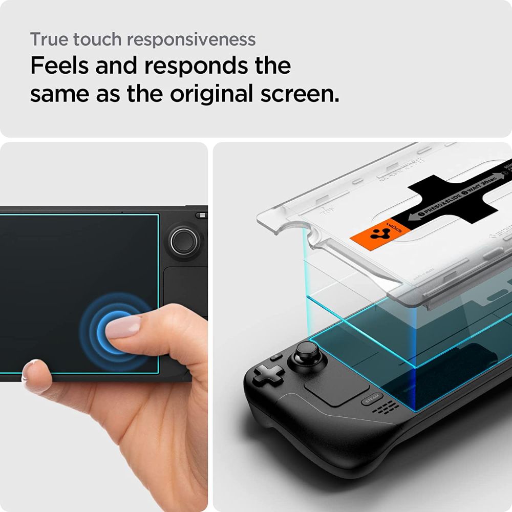 VERRE TREMPE SPIGEN GLAS.TR "EZ FIT" STEAM DECK / OLED TRANSPARENT