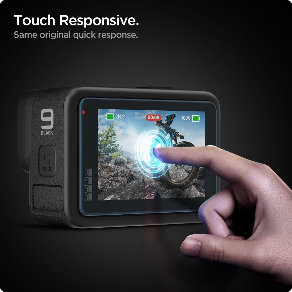 VERRE TREMPE SPIGEN GLAS.TR SLIM + FILM 2-SET GOPRO HERO 9 / 10 / 11 / 12 TRANSPARENT