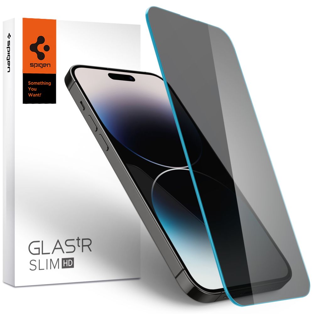 VERRE TREMPE SPIGEN GLAS.TR SLIM IPHONE 14 PRO MAX PRIVACY