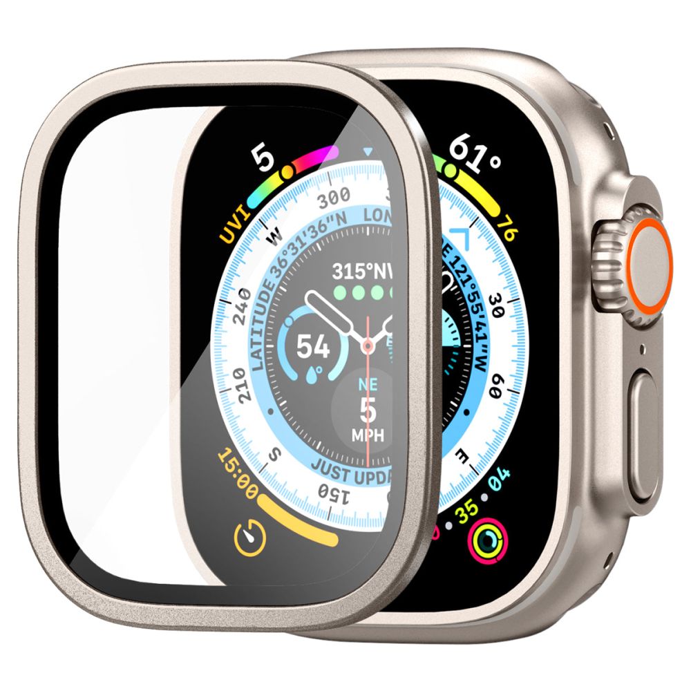 VERRE TREMPE SPIGEN GLAS.TR SLIM PRO POUR APPLE WATCH ULTRA 49 MM TITANE