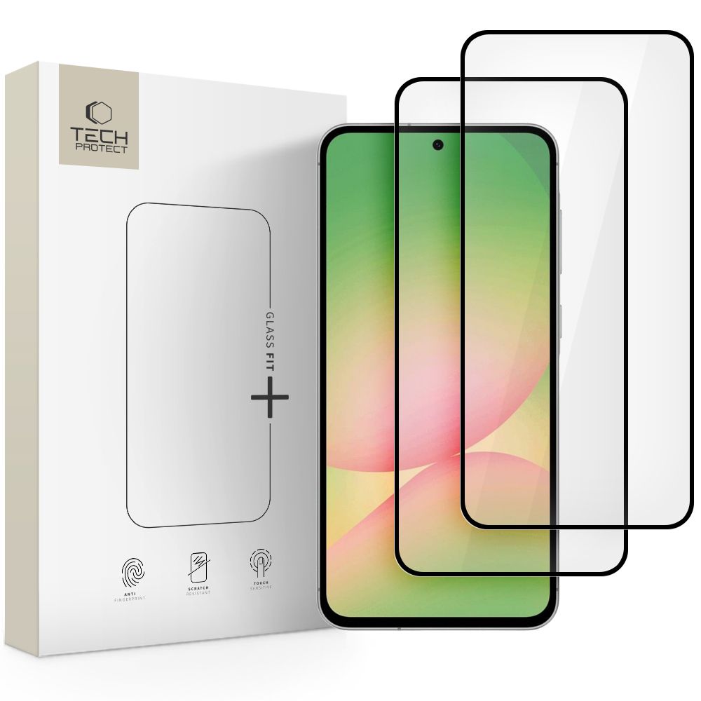VERRE TEMPERÉ TECH-PROTECT GLASS FIT+ 2-PACK GALAXY A36 / A56 5G NOIR