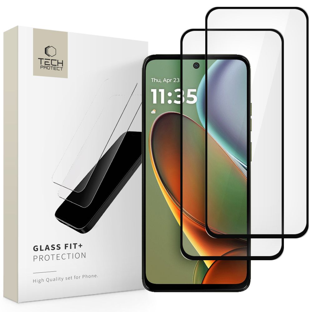 VERRE TEMPERÉ TECH-PROTECT GLASS FIT+ 2-PACK MOTOROLA MOTO G15 / G15 POWER / G05 / E15 NOIR