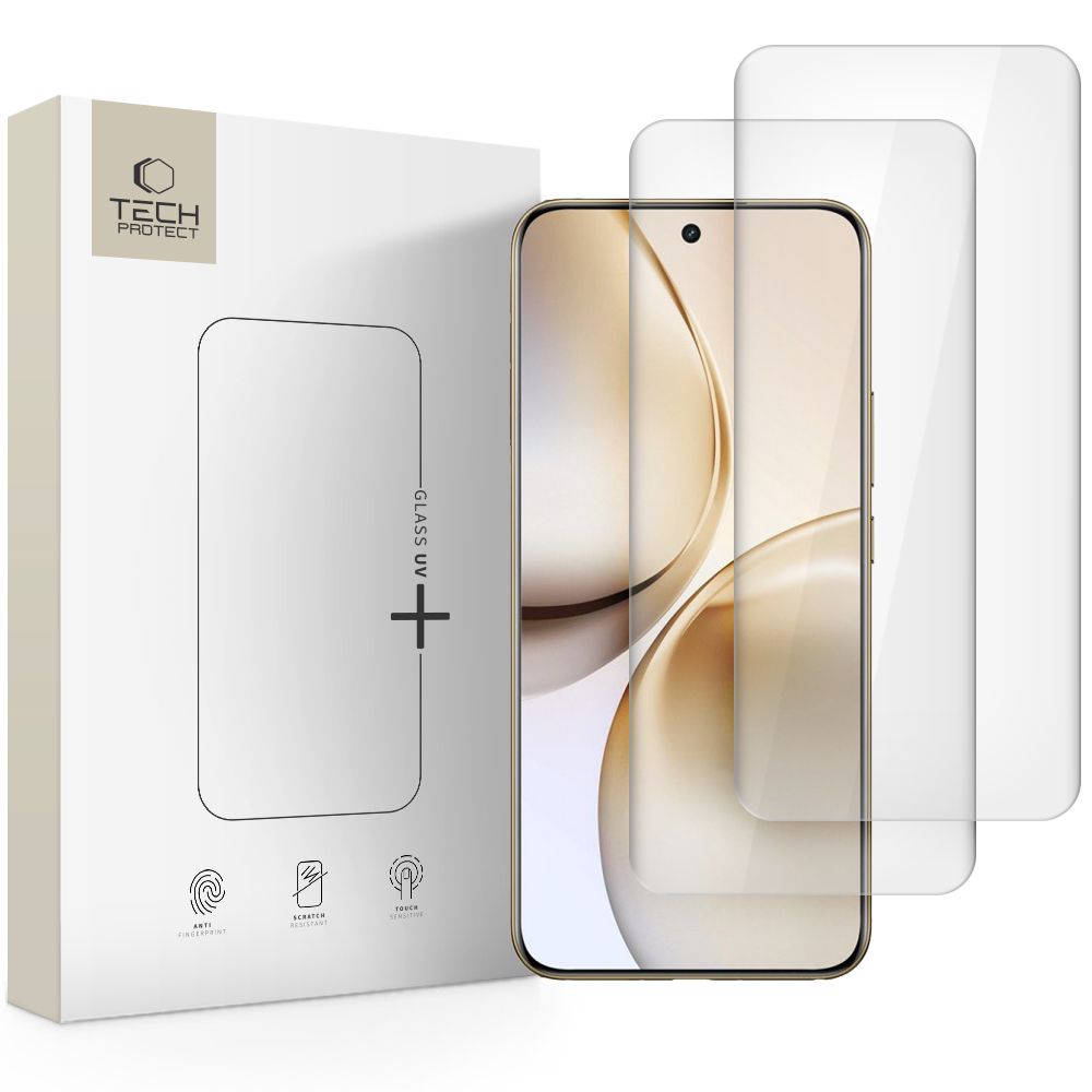 VERRE TEMPERÉ TECH-PROTECT GLASS UV+ 2-PACK REALME 14 PRO+ PLUS 5G TRANSPARENT