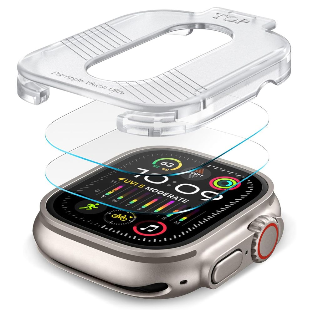 VERRE TEMPERÉ TECH-PROTECT SUPREME ENSEMBLE 2-PACK APPLE WATCH ULTRA 1 / 2 (49 MM) TRANSPARENT