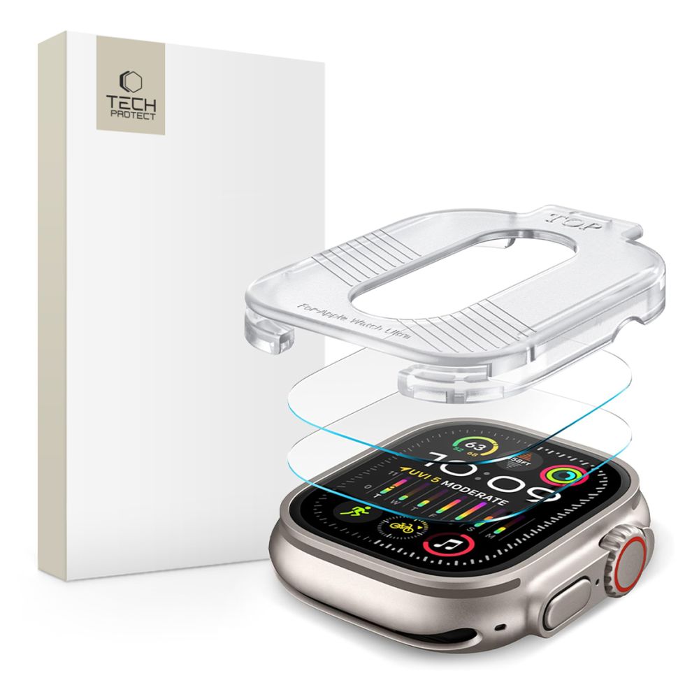VERRE TEMPERÉ TECH-PROTECT SUPREME ENSEMBLE 2-PACK APPLE WATCH ULTRA 1 / 2 (49 MM) TRANSPARENT