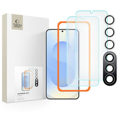 VERRE TEMPERÉ TECH-PROTECT SUPREME ENSEMBLE 3-PACK GALAXY S25 TRANSPARENT