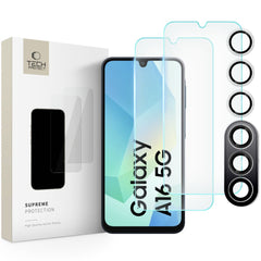 VERRE TREMPE TECH-PROTECT SUPREME SET GALAXY A16 4G / 5G TRANSPARENT
