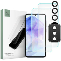 VERRE TEMPERÉ TECH-PROTECT SUPREME SET GALAXY A55 5G TRANSPARENT