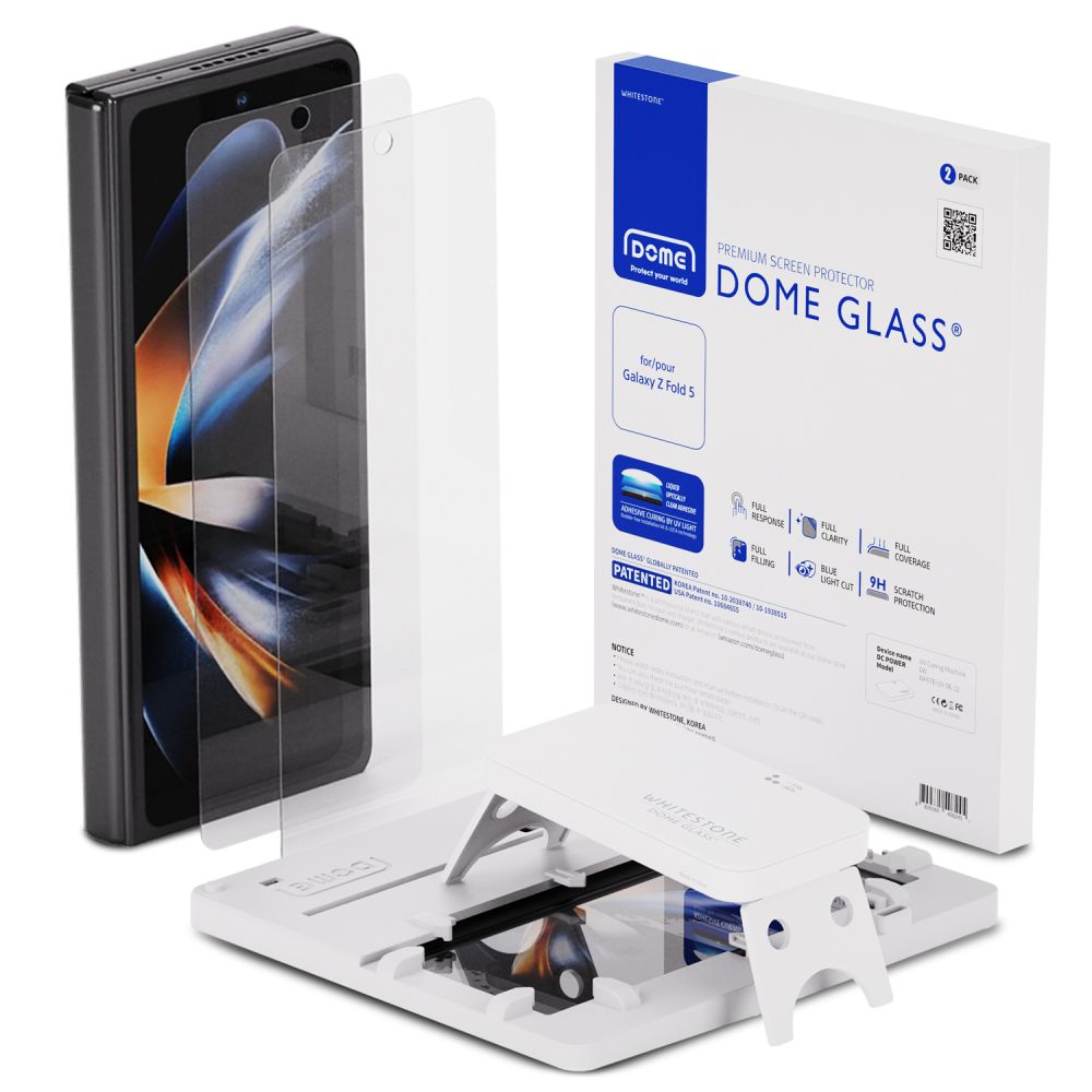VERRE RENFORCÉ WHITESTONE DOME 2-PACK GALAXY Z FOLD 5 TRANSPARENT