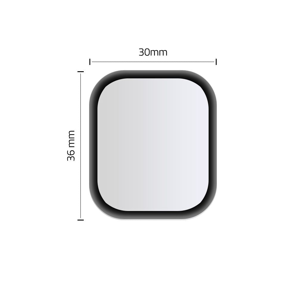 VERRE RENFORCÉ POUR APPLE WATCH 40 MM HOFI HYBRID GLASS NOIR
