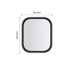VERRE RENFORCÉ POUR APPLE WATCH 44 MM HOFI HYBRID GLASS NOIR