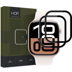 VERRE TREMPÉ HOFI HYBRID PRO+ 2-PACK POUR APPLE WATCH 10 (42 MM) NOIR