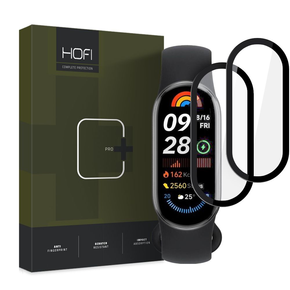 VERRE TREMPE HOFI HYBRID PRO+ 2-PACK XIAOMI SMART BAND 9 / 9 NFC NOIR
