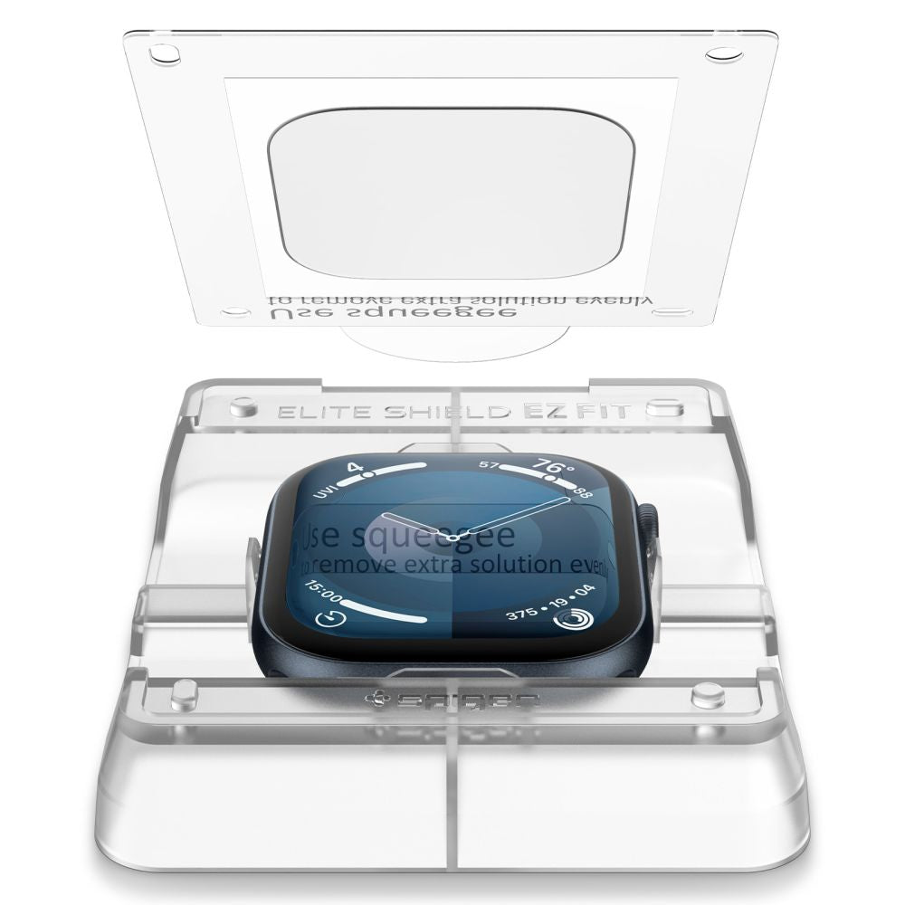 VERRE TEMPERÉ HOFI SPIGEN ELITE SHIELD "EZ FIT" 2-PACK APPLE WATCH 10 (42 MM) TRANSPARENT
