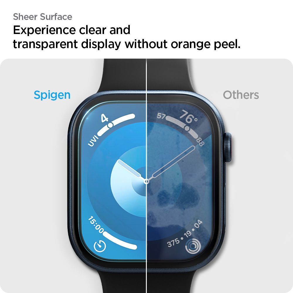 VERRE TEMPERÉ HOFI SPIGEN ELITE SHIELD "EZ FIT" 2-PACK APPLE WATCH 10 (42 MM) TRANSPARENT