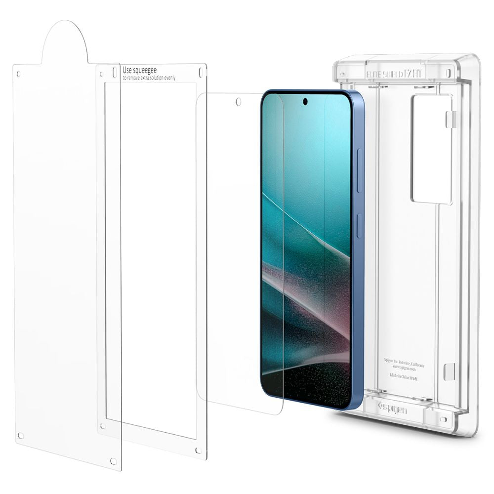 VERRE TREMPÉ SPIGEN ELITE SHIELD "EZ FIT" HD GALAXY S25+ PLUS TRANSPARENT