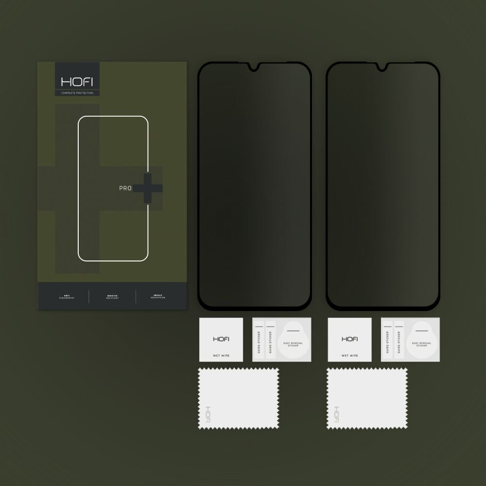 VERRE TREMPÉ HOFI ANTI SPY GLASS PRO+ 2-PACK GALAXY A16 4G / 5G CONFIDENTIALITÉ